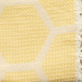 thumbnail image 6 of Ox Bay Yellow Honeycomb Hexagon Ultra-Soft Turkish Cotton Adult Throw Blanket, 50" x 60', 6 of 8