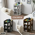 thumbnail image 2 of ALISENED 3-Tier Corner Cabinet Storage with USB Ports and Outlets,Corner Cube Storage Organizer for Small Spaces,Wooden Cubby Bookshelf with 9 Cubes for Playroom, Bedroom and Living Room (Black), 2 of 8