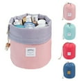 thumbnail image 2 of pitrice Toothbrush Makeup Tool Storage Bag Outdoor Camping Traveling Toiletry Pouch Drawstring Design Barrel, 2 of 6
