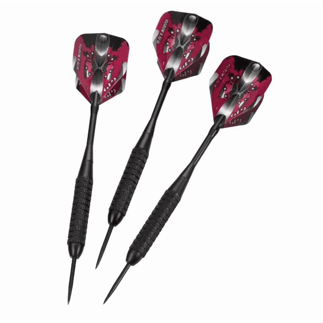 Viper Hudson Dartboard Cabinet, Dead-On Bristle Dartboard, Black Mariah Steel Tip Darts 22 Grams, and Vinyl Dart Mat