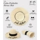 thumbnail image 4 of Foldable Beach Hats for Women-Floppy Sun Hats for Women,Roll up Straw Hats for Women,Summer Vacation Hats&Beach Wide Brim Hat, 4 of 5