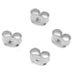 thumbnail image 2 of Paquete de 4 tapones de mariposa de repuesto para pendientes de plata de ley 925 - 4 Platino, 2 of 9