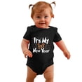 thumbnail image 3 of Youmylove Soft Comfy Boys Girls Short Sleeve Christmas Letter Printed Romper Bodysuit Fall Clothes Child Jumpsuits Clothing Playwear, 3 of 5