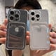 thumbnail image 2 of Luxury Soft Card Bag Phone Case For iPhone 15 14 13 12 11 Pro Max Mini X XS Max XR 7 8 Plus SE 2020 Transparent Bumper Cover, 2 of 5