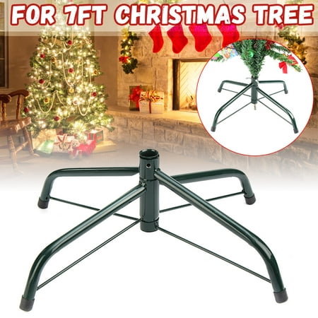 Folding Christmas Tree Stand Metal Holder Cast Iron Stand For 7ft Artificial