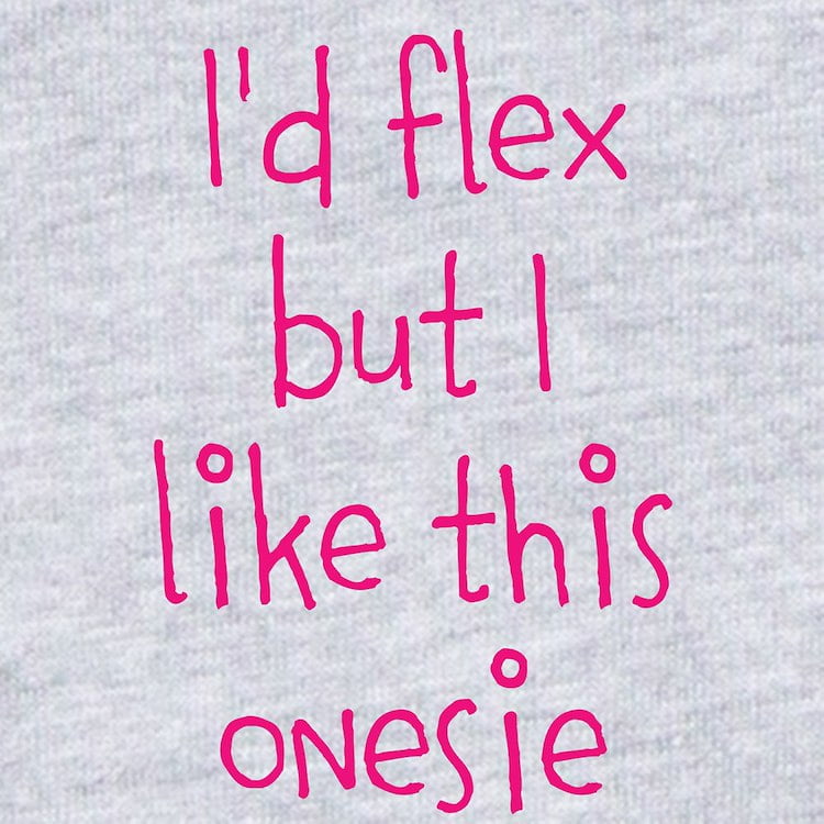 CafePress - Id Flex But I Like This Onesie - Cute Infant Bodysuit Baby Romper - Size Newborn - 24 Months
