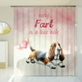 thumbnail image 3 of Every Fart is Love Note Basset Hound Guilty Face Happy Valentine's Shower Curtain Bassets Dog Breed Lovers Gifts Idea Waterproof Bathroom Bathtub Curtain - 01016, 3 of 5