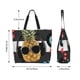 thumbnail image 5 of Balery Pineapple With Black Glasses Bolsa Tote Estilo Estético con Cremalleras, Bolsa de Hombro, Bolsa de Compras Grande y Plegable, 5 of 8