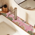 thumbnail image 2 of Yayeee Faucet Mat for Kitchen Sink 30" Diatomite Long Splash Guard Pad, Pink Christmas House, 2 of 7