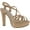 Beige, variant on Touch Ups Womens Wren Heeled Sandal