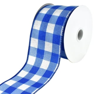 Checkered Gingham Curling Ribbon Sewing Tape Red White Party Bow Supply 2  Rolls