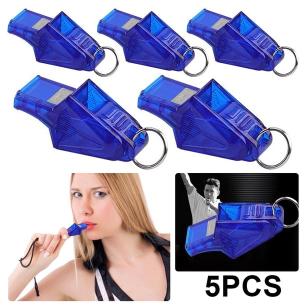 Silbatos Árbitro Silbato Plástico para Entrenamiento Competición Árbitros (oscuro) Azul