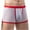 White, variant on Lilgiuy Men Casual Solid Underwear Gold Dot Mesh Striped Boxer Breathable Hip Shorts 2022 Fall Winter