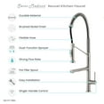 thumbnail image 6 of Nouvet Single Handle, Pull-Down Kitchen Faucet with Pot Filler in Brushed Nickel, 6 of 12