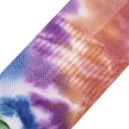thumbnail image 3 of ODD SOX – Basix Unisex Crew Socks – Tie Dye Hippy – Large – Soft Cotton Blend Ribbed Crew, Cushioned, 3 of 5