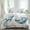 Cream, variant on Light Blue Space Rocket Set of 4 Bedding Quilt Covers, Modena Abstract Universe Planet 4-Piece Bed Sheet Set with Extra Soft Bed Sheets Quilt Cover Pillowcase, Twin