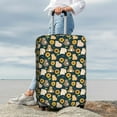 thumbnail image 4 of Uemuo Bear Sunflower Printed Washable Luggage Cover - Fashion Suitcase Protector Fits 18-32 Inch Luggage -X-Large, 4 of 9