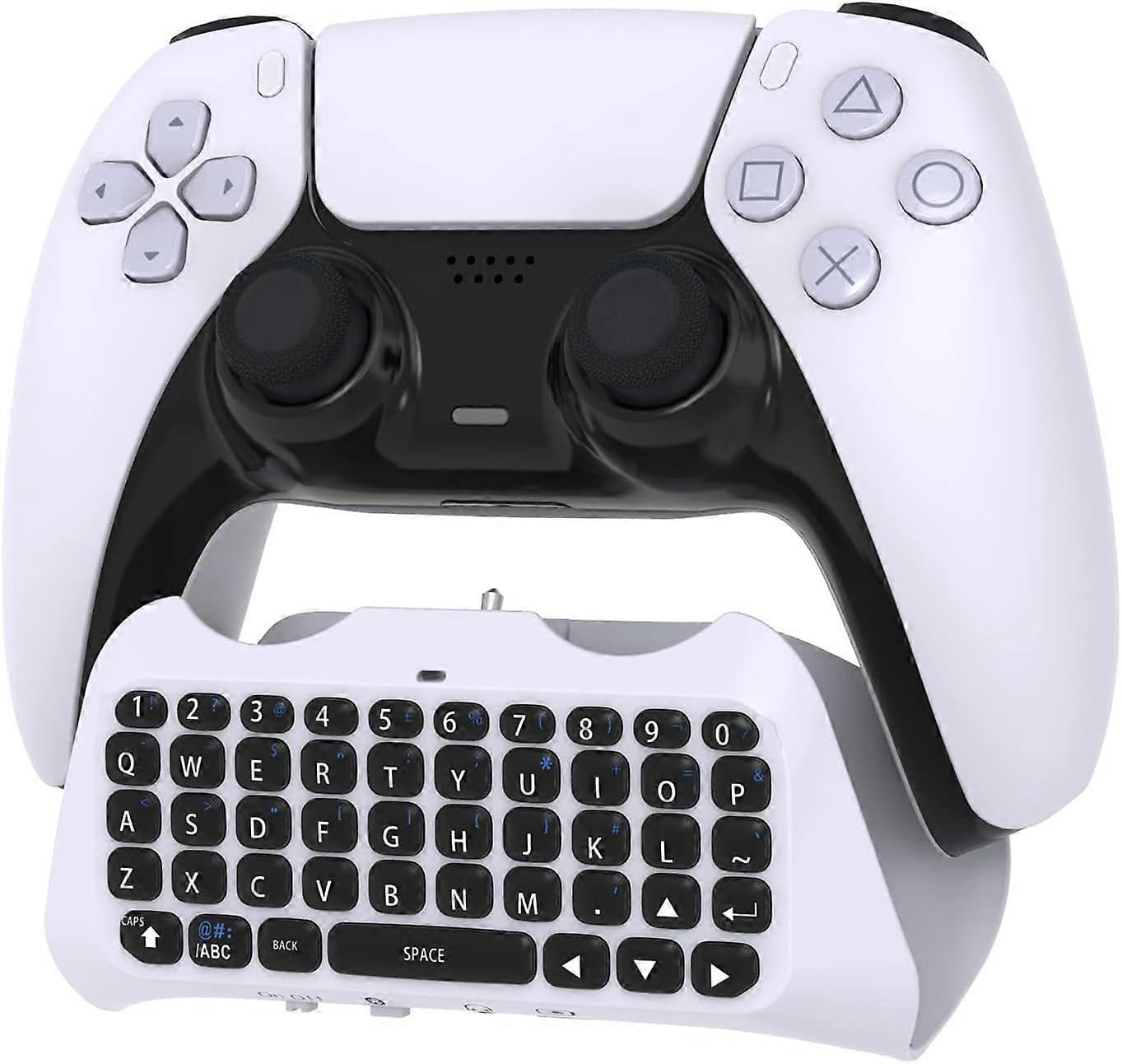 PS5 - Wireless Bluetooth Game Chatpad Keyboard, 47 Keys Keypad - Built ...