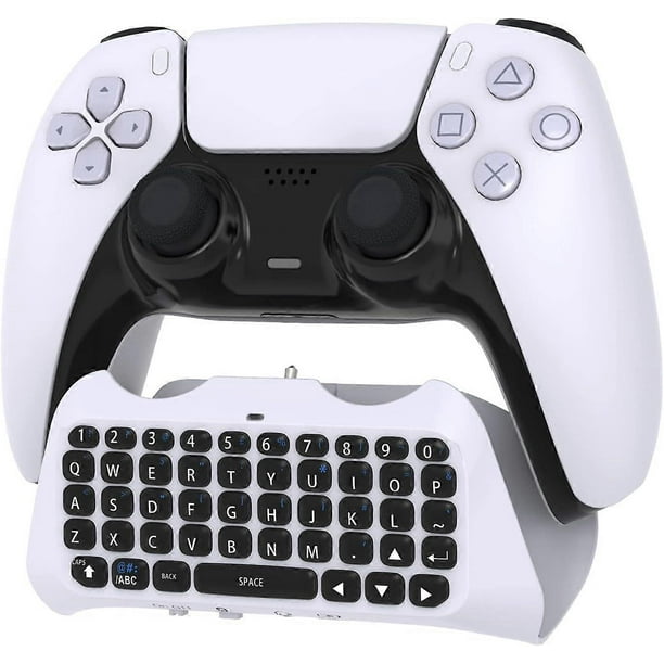 PS5 - Wireless Bluetooth Game Chatpad Keyboard, 47 Keys Keypad - Built-In Speaker &3.5mm Headset Audio Jack Compatible with DualSense Controller