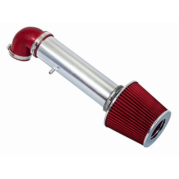 Rtunes Racing Short Ram Air Intake Kit   Filter Combo Compatible For 97-04 Cherokee/Grand Cherokee/Laredo V6 (Red)