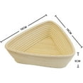 thumbnail image 2 of CANDeal 16CM Triangle Banneton Proofing Baskets for Sourdough Bread, Wicker Cane Brotform Set Dough Cutter, Silicone Scraper & Cloth Liner, Cane Bread Proofer for Rising, Bread Rising Bowl Basket, 2 of 7