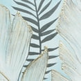 thumbnail image 3 of 30" x 40" Handmade Tropical Leaf Framed Wall Art with Gold Frame, by DecMode, 3 of 5