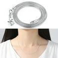 thumbnail image 4 of wholesale 925sterling solid Silver 1mm snake chain Necklace 16-30inch, 4 of 5