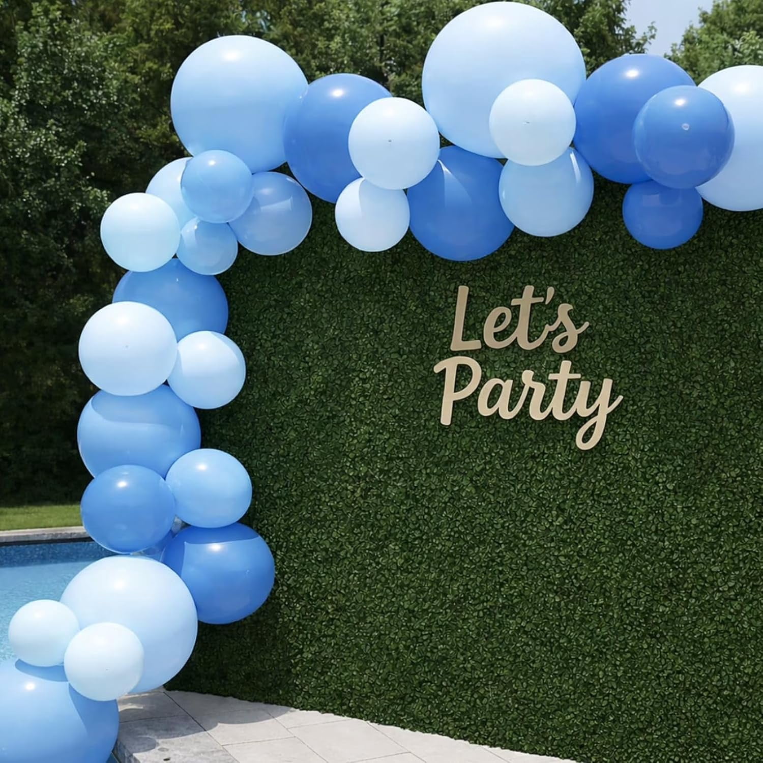 Reusable Inflatable Balloon Garland Arch Kit, 7 PCS Linked Pvc Balloons with Elastic Bands, One-Step, Effortless, Long-Lasting, Party Decoration for Birthdays, Weddings Celebrations(wwx)
