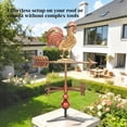 thumbnail image 6 of Outsunny Metal Rooster Weathervane, Roof Mount Outdoor Weather Vanes, 6 of 9