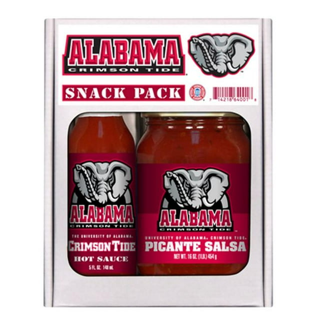 Hot Sauce Harrys 4001 ALABAMA Crimson Tide Snack Pack Hot Sauce Salsa
