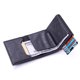 thumbnail image 2 of Estuche antirrobo para tarjetas de crédito Estuche para tarjetas de crédito de aluminio con presión lateral Monedero de cuero de PU, 2 of 5