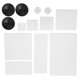 thumbnail image 3 of Bloque de sellos acrílico transparente con línea punteada blanca para manualidades de álbum de recortes, herramientas de estampado, 3 of 5