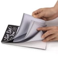 thumbnail image 3 of BallsFHK Magnetic Fridge Notepads For Grocery List, Shopping List To Do List Reminders Recipes Magnetic Back Memo Notepad With Pu Leather Pen Holder, 3 of 4