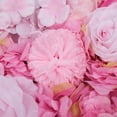 thumbnail image 6 of 6 Pcs 23.6x15.7" Artificial Roses Flowers Wall Panel, Faux Plant Panels Wedding Party Backdrop for Indoor Outdoor Pink, 6 of 8