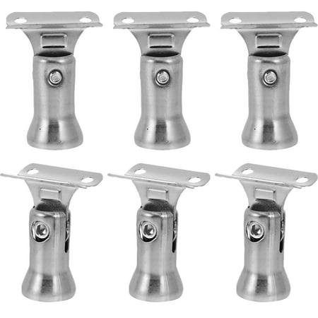 

6pcs Stainless Steel Handrail Bracket Stairway Railing Brackets Hand Rail Stair Holder