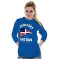 thumbnail image 3 of Dominican DR Shaped Pride Heritage Plus Size Long Sleeve Graphic Tee Shirt Brisco Brands 2X, 3 of 5
