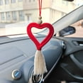 thumbnail image 5 of 2Pcs Tassel Ornament Under $5! Yannianjz Heart Tassel Ornament, Love Themed Wall Hanging, Decorative Car Hanging, Gift for Valentine, Bedroom Decor, Handwoven Tassel Pendant, Boho Style Home Decor, 5 of 9