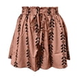 thumbnail image 6 of Trendfront Women's Mid Rise Bohemian Digital Graphic Print Skort Tie Waist Loose Fit Casual Summer Skirt Bottoms, 6 of 6