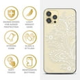 thumbnail image 4 of Case Yard iPhone-12/12-Pro Case Clear Soft & Flexible TPU Ultra Low Profile Slim Fit Thin Shockproof Transparent Bumper Protective Cover Drop Protective Cell Phone Cases (Flower Paisley), 4 of 8