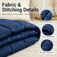 thumbnail image 4 of Soft Lightweight Bed Comforter, All‑Season Microfiber Duvet Insert, Breathable Quilted Comforter, Multi‑Color & Size Options, 4 of 7