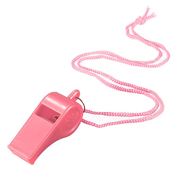 Sports Whistle Football Rugby Hockey Referee Plastic & Neck Wrist Cord-5 Colors