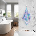 thumbnail image 2 of Yayeee 100% Cotton Hand Towels for Bathroom 16" x 28" Soft Absorbent Kitchen Towel, Neon Starfish Pattern, 2 of 7