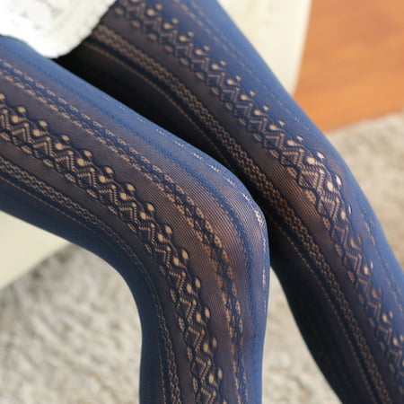 

Women Retro Slim Transparent Carved Lace Stockings Pantyhose Hollow Socks Tights Stocking
