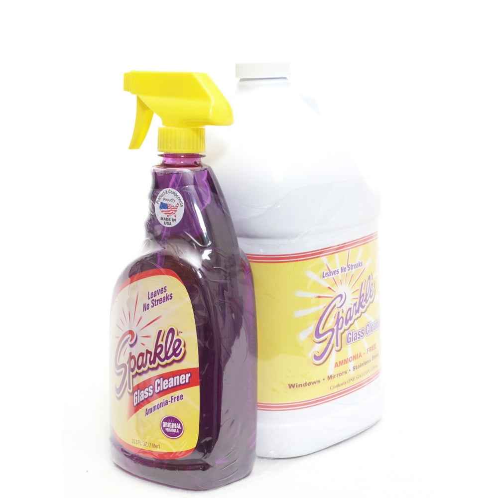 Sparkle Original Purple Formula Glass Cleaner, Spray Bottle & Gallon
