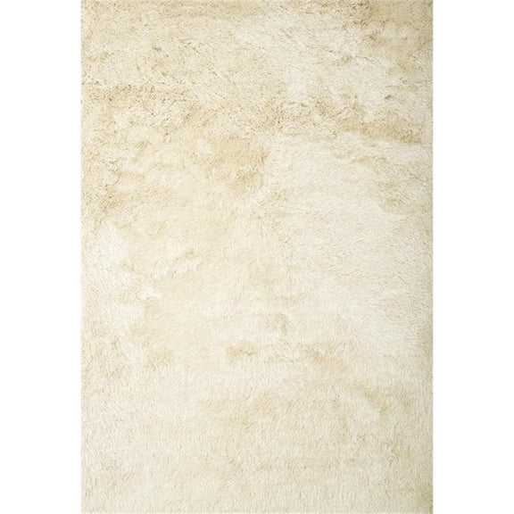 Abacasa Luxe Shag Ivory 8x10 Area Rug
