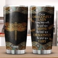 thumbnail image 2 of Dragonfly Tumbler Stainless Steel 20oz Mandala Pattern Bohemian Girl Hippie Gifts For Women Flying Insect Mystical Animal Coffee Mug Tumblers With Dragonfly Gift, 2 of 6