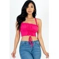 thumbnail image 6 of Ruched Bust Lace-Up Camisole Crop Top, 6 of 10