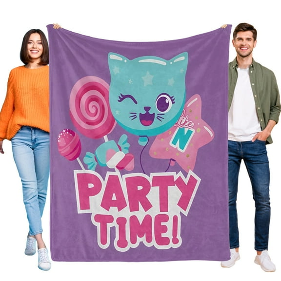 Throw Blanket for Like Nastya Bed Couch Soft Warm Flannel Blanket for Kids Girls Boys Gifts Home Decor 30x40 Inch