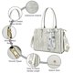 thumbnail image 3 of Bolsa MOSISO para portátil, piel sintética, 15.6 a 16 pulgadas, para mujer, color beige, 3 of 7