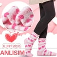 thumbnail image 5 of 5 Pairs Womens Fuzzy Socks Fleece Fluffy Cabin Plush Slipper Warm Soft Cozy Winter Adult Socks, 5 of 7
